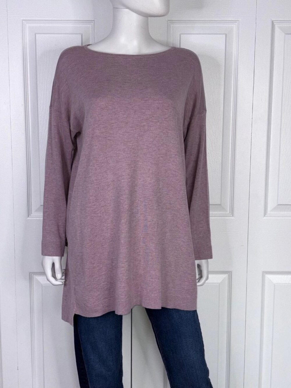 EILEEN FISHER women's long knit sweater size Small